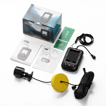 Erchang XF02 Ryby Finder Alarm 100M Prenosné Sonar LCD Ryby Nálezcovi Rybárske lure Echo Zdravšie Rybárske Finder Pre Normálne Rybolov