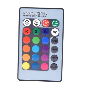 Farebné 2ks X RGB LED Svetlometmi H1 H3 5050 LED 12 SMD RGB Riadenia Svetlá Hmlové Svetlá, Denné svetlo Ukazovatele S Diaľkovým ovládaním