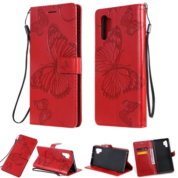 Flip peňaženky puzdro pre Samsung galaxy Note 10 Note10 pro 5G N970 N971 N975 N976 Prípadoch Luxusné puzdro ozdobná šnúrka na uniforme sa Vzťahuje vzor prípade