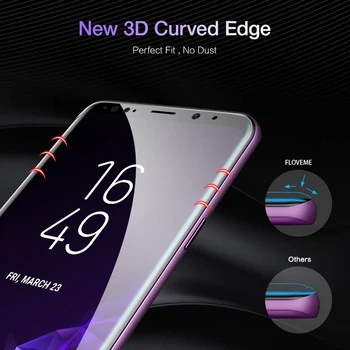 FLOVEME 3D Zakrivené Mäkké Plné Ochranná Fólia Pre Samsung Galaxy S8 S9 Plus Screen Protector Samsung Galaxy s rezacím zariadením S10 Telefón Sklo