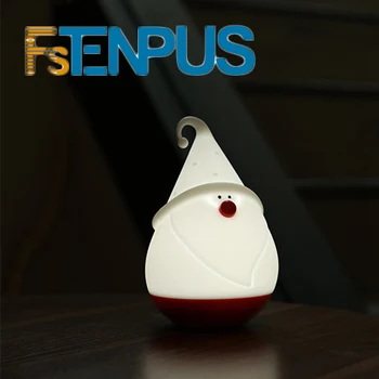 FSTENPUS Vianočný darček malý snehuliak teplé srdce lampa darček pat silikónové lampa USB, nočné lampy, nočné led nabíjania stolná lampa