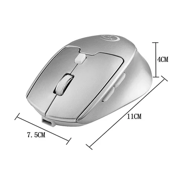 G823 Duálny Režim Optickej Počítačovej Myši Wireless 2.4 G 2400DPI Prenosné Dobiť Hernej Myši Myši pre Mac 41589