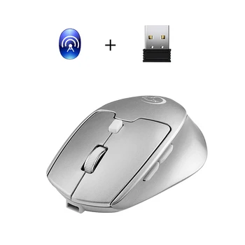 G823 Duálny Režim Optickej Počítačovej Myši Wireless 2.4 G 2400DPI Prenosné Dobiť Hernej Myši Myši pre Mac