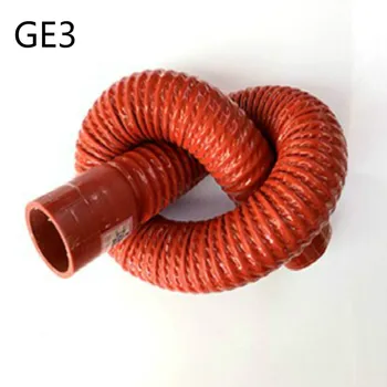 GE3 silikónové hadice intercooler kremíka turbo hadica silikónová príjem hadice Vlnité rúry s oceľový drôt s vnútorným priemerom 38-65MM