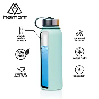 Haimont Fľaša Vody Teplej a Studenej Vody, Nerezové Izolované Fľaše Vody, Vákuové Fľaše, nepriepustných