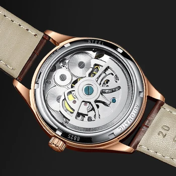 HAIQIN 2020 Nové Mechanické Obchodné pánske hodinky Svietiace ručičky Hodín Módne Bežné mechanické hodinky pre mužov reloj hombre