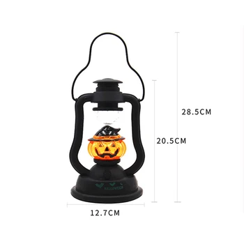 Halloween Tekvica Lampáš Halloween Vintage Svietidla Strany Visí Dekor LED Svetlo Lampy Prenosné Nočného LED Domov Rekvizity