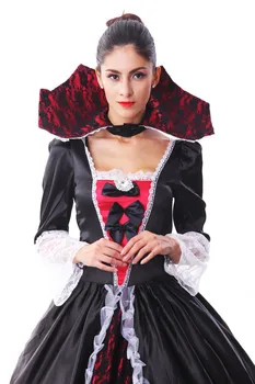 Halloween Ušľachtilý Kráľovná Vampire Sexy Kostým Gotický Halloween Karneval Party Maškarný Žena Diabol Cosplay Kostým