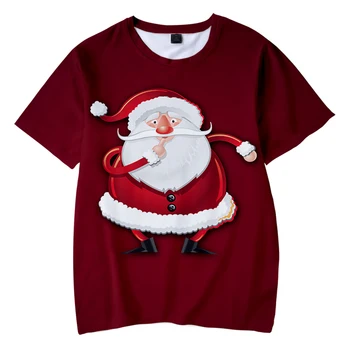 Happy Christmas Nové 3D Tlač Deti T-shirt Módne Letné Krátke Rukáv tričko Hot Predaj hig kvality Bežné 3D Tlač Deti Tees
