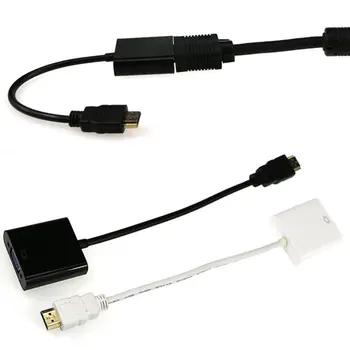 HDMI Kábel VGA Converter HDMI Samec Na VGA Famale Converter Adaptér Digital / Analog HD 1080P Pre PC, Notebook Tablet HDMI vers VGA