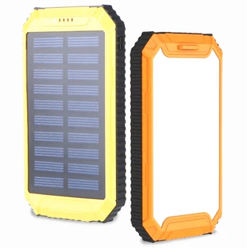 HK LiitoKala Lii-D004 Solar Power Bank 20000 mAh Duálny USB Nabíjačka Ľahšie Nabíjačka pre Externú Batériu pre Telefón 12925