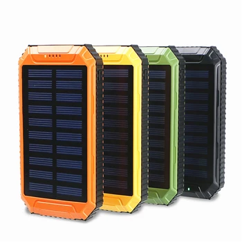 HK LiitoKala Lii-D004 Solar Power Bank 20000 mAh Duálny USB Nabíjačka Ľahšie Nabíjačka pre Externú Batériu pre Telefón
