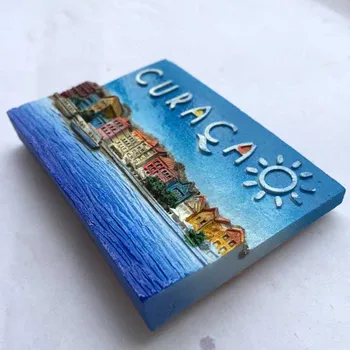 Holandsko Holandsko 3D Chladnička Magnet Turistické Suveníry Curacao Prímorské Krajiny Chladnička Magnetických Nálepiek Domáce Dekorácie