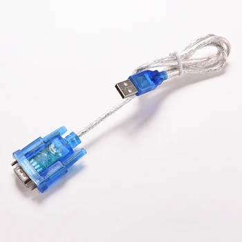 Horúce 80 cm, USB 2.0 RS232 Sériový Port COM PDA 9 pin DB9 Kábel Samec Samec M/M Adaptér pre PC, PDA, GPS 1pc