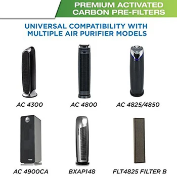 Horúce TOD-Rozšírené Filtre Premium Carbon Aktivovaný Náhradný Filter Pre 6 Pack Kompatibilný s Čistička Vzduchu Modely AC4800 Serie 71813