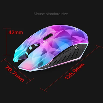 HOT-MIXIE Káblové pripojenie Hernej Myši LED Svetlo Diamond Verzia USB Počítačová Myš Hráč Myší 4295