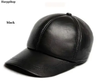 Hot predaj 2020 reálny kožený klobúk nové zimné Ovčej klobúk pravej kože teplé nastaviteľné šiltovku pre človeka čiapky