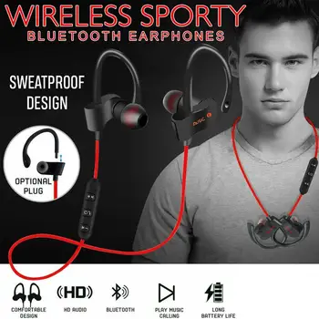 Hot Predaj Športové In-Ear Bezdrôtové Bluetooth Slúchadlá Basy pre Samsung 6 Slúchadlá Slúchadlá Pre IPhone Telefónu Mikrofón Slúchadlá Stere