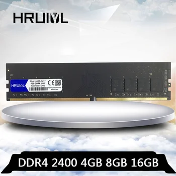 HRUIYL PC DDR4 Ram 4GB 8GB 16GB 2400MHZ Doska pamäťový Ploche PC4-19200U 2400 MHZ DDR 4 8G 16 G 4G Ram DIMM Memoria