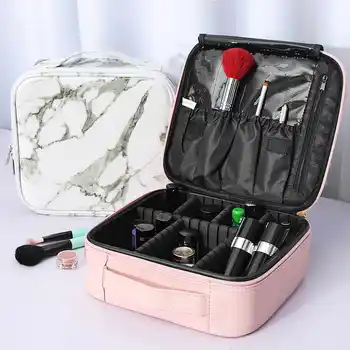 Inovovaný Veľkú Kapacitu Kozmetická Taška Nepremokavé Kozmetické Skladovanie Prípade Krásy Make-up Štetec Organizátor Ploche Cestovné make-up Taška