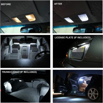 Interiérové LED Auto Svetlá Pre Acura ZDX 2010-2011 bez Chýb Mapu Dome Čítanie Clonu Dvere FootWell batožinového priestoru so súhlasom 9pc