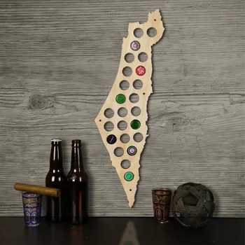 Izrael Pivo Spp Mapu Fľaša Spp Mapu Jedinečný Dizajn, Umenie Pivo Spp Mapu Darček pre Pivo Nadšencom Dekorácie