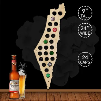 Izrael Pivo Spp Mapu Fľaša Spp Mapu Jedinečný Dizajn, Umenie Pivo Spp Mapu Darček pre Pivo Nadšencom Dekorácie