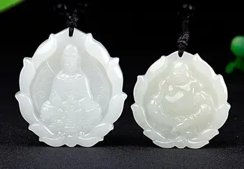 Jade náhrdelník z Maitreya a Buddha je Jade Náhrdelník s Príveskom