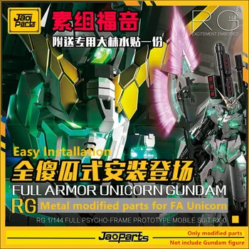 JAOparts Kovové Upravené časti nastavenie pre Bandai RG 1/144 RX-0 FA Full Armor Jednorožec Gundam DJ027 41080