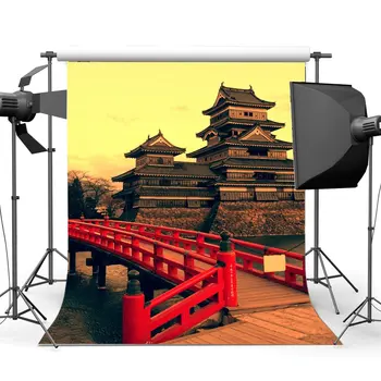 Japonský Palác Pozadí Starého Zámku Pozadia Červené Drevo Most, Rieka, Historická Kultúra Vonkajšie Cesty Pozadí 38124