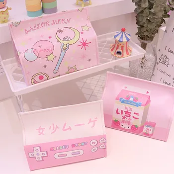 Japonský Roztomilý Dievča Krásna Kožené Tkaniva Kryt Domov Papier Úložný Box Tkaniva Box Dievča Spálňa Dodávky