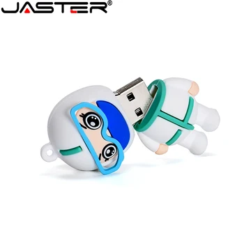 JASTER nové kreslené USB flash disk 4 GB 8 GB 16 GB 32 GB pen drive 64 GB 128 G biely anjel 2.0 U disk, USB kľúč, lekári kl ' úč