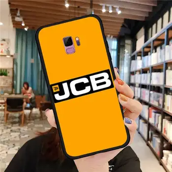 Jcb rýpadlo Strojov čierna žltá Telefón puzdro Pre Samsung A20 A30 30s A40 A7 2018 J2 J7 prime J4 Plus S5 Poznámka 9 10 Plus