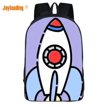 Joyloading Cartoon Chlapci Vzduchu Remeslá UFO Rocket Dizajn Batoh Preppy Študentov Aktovka Taška Deti