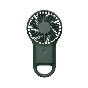 Karabína Fanúšikov USB Nabíjanie Ručné Fanúšikov s 7 Farieb Svetlá Prenosné Malých Fanúšikov C Vzduch Chladnejší Zelená