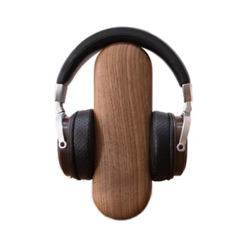 Kashcy Pevnej Drevenej Orech & Mosadze pre Herné Audio-Over-Ear Bluetooth Slúchadlá Slúchadlá Stojan, Držiak na Podporu Hráč