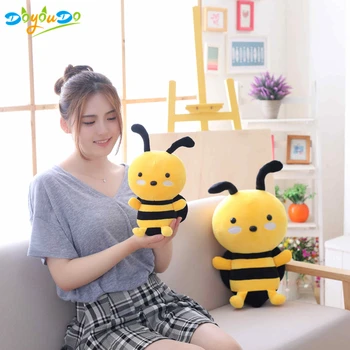 Kawaii včiel medonosných Krásne Plyšové Hračky Bee s Krídlami Mäkké Plyšové Bábätko Bábiky Deti Upokojiť Bábiky Deti Narodeninám 20-45 cm