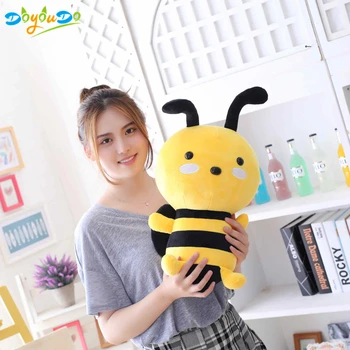 Kawaii včiel medonosných Krásne Plyšové Hračky Bee s Krídlami Mäkké Plyšové Bábätko Bábiky Deti Upokojiť Bábiky Deti Narodeninám 20-45 cm