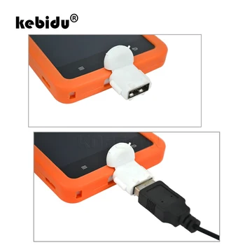Kebidu Multi farebné prevedenie Robot Tvar pre Android Micro USB Na USB 2.0 Converter OTG Adaptér Pre Android Tablet PC, Telefón