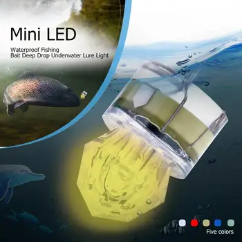 Klasické Mini LED Nepremokavé Rybárske Návnady Svetlo LED Hlboko Klesnúť pod vodou Ryby Lákať Návnadu Blikajúce Svetlo Lampy Rybárske Náradie