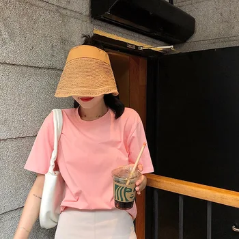 Klobúk dievča leta sky top hat univerzálne slnko klobúk kórejský módne slnečné klobúk veľké odkvapov slnko klobúk beach girl