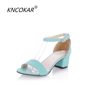 KNCOKAR 2018 nové letné žien štýl je jednoduchý a pohodlný s veľkým veľkosť sandál v tvare 35-43 veľkostí