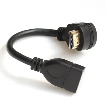 Koleno predlžovacieho kábla 90 stupňov L-typ kompatibilný s HDMI samec samica predlžovací kábel 270 stupeň koleno predlžovací kábel 4K