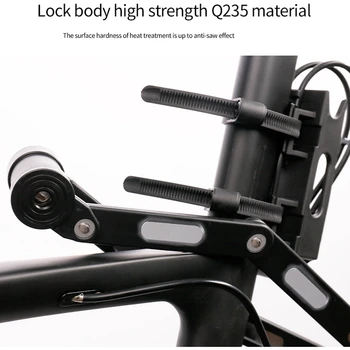 KOLIESKOM NAHOR Bike Lock Professional Anti-Theft Skladací Bicykel Zámku s Kľúčmi pre MTB, Road Bike Násobne Bicykli