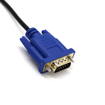Kompatibilný s HDMI na VGA HD Audio Kábel D-SUB Male Video Kábel Adaptéra Viesť pre HDTV PC Počítač, Monitor Pre PC, Notebook, TELEVÍZOR 24320