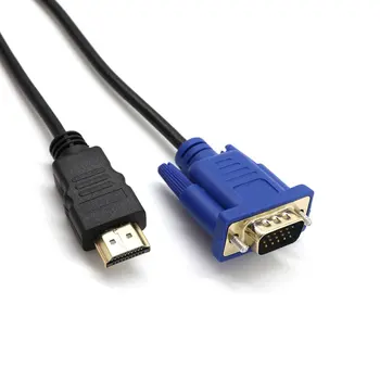 Kompatibilný s HDMI na VGA HD Audio Kábel D-SUB Male Video Kábel Adaptéra Viesť pre HDTV PC Počítač, Monitor Pre PC, Notebook, TELEVÍZOR