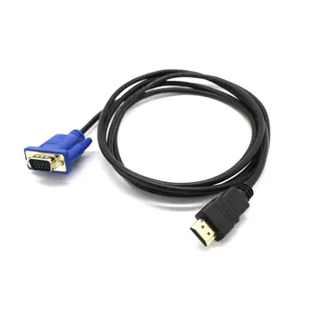 Kompatibilný s HDMI na VGA HD Audio Kábel D-SUB Male Video Kábel Adaptéra Viesť pre HDTV PC Počítač, Monitor Pre PC, Notebook, TELEVÍZOR