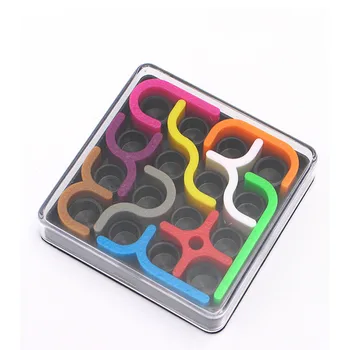 Kreatívne 3D Inteligencie Puzzle Blázon Krivky Sudoku Puzzle Hry Geometrické Riadok Matice Puzzle, Hračky Pre Deti, Vzdelávacie Hračka Darček