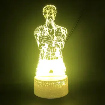 Kreatívne 3d Led Nočné Svetlo Veku veľkých Námorných Jeden Kus Luff Trajekt Ace Roronoa Zoro Yeezy xioami Nočný Stolík Lampa