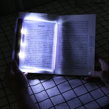 Kreatívne LED Plochý Nočné Videnie Knihy Svetlo Prenosných Bezdrôtových Ochrana Očí Čítanie Panel Svetlo na Ubytovni Office